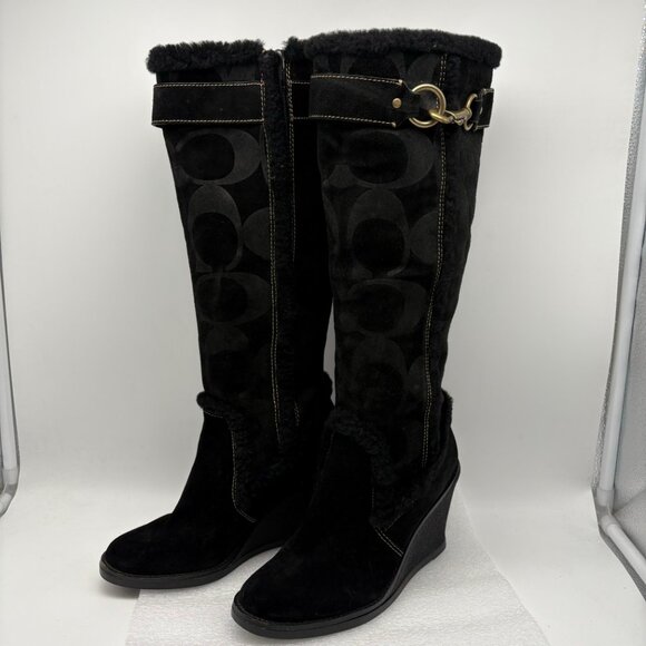 Coach Long Boots Women's size 6M - Picture 2 of 11